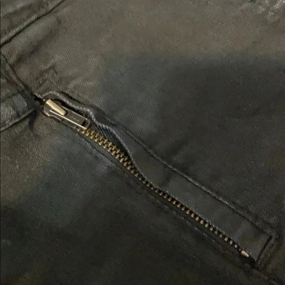 Design Lab Patchwork Coated Denim Jeggings - Size 29 - Picture 7 of 8